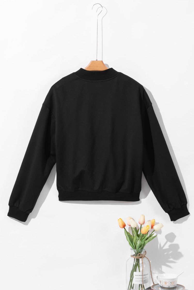 Pocketed Snap Down Long Sleeve Jacket - Outerwear