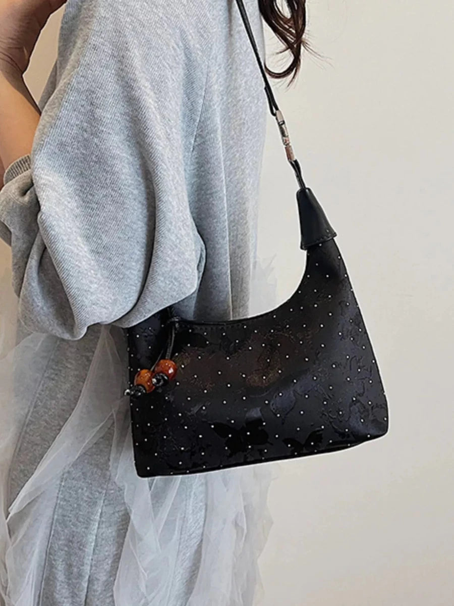Polka Dot Crossbody Bag - 