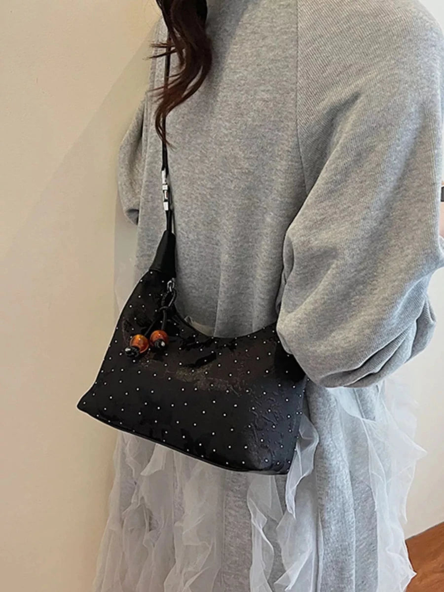 Polka Dot Crossbody Bag - 