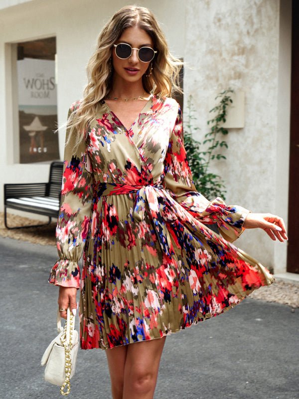 printed dress temperament elegant dress - Nightout dress