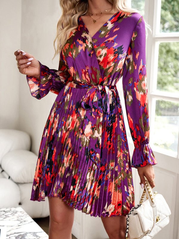 printed dress temperament elegant dress - Nightout dress