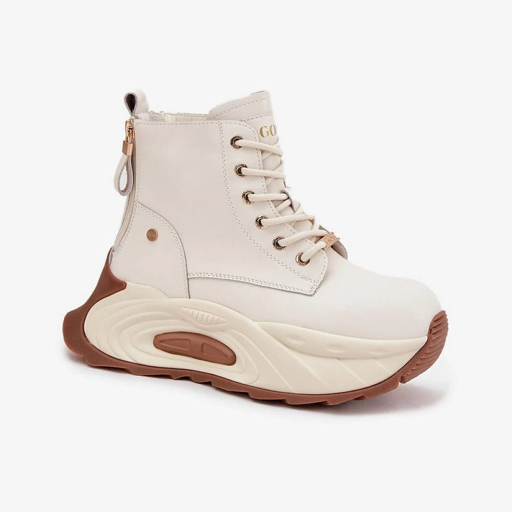 Platform Boots with Side Zippers