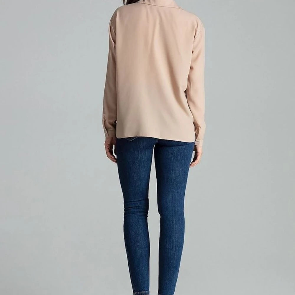 Long Sleeve Button-Up Shirt with Pocket