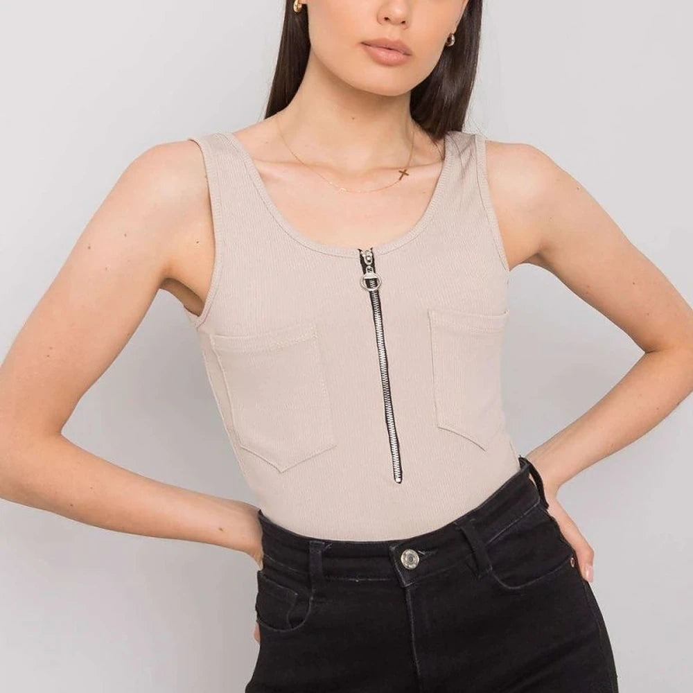 T-shirt with Zipped Pockets