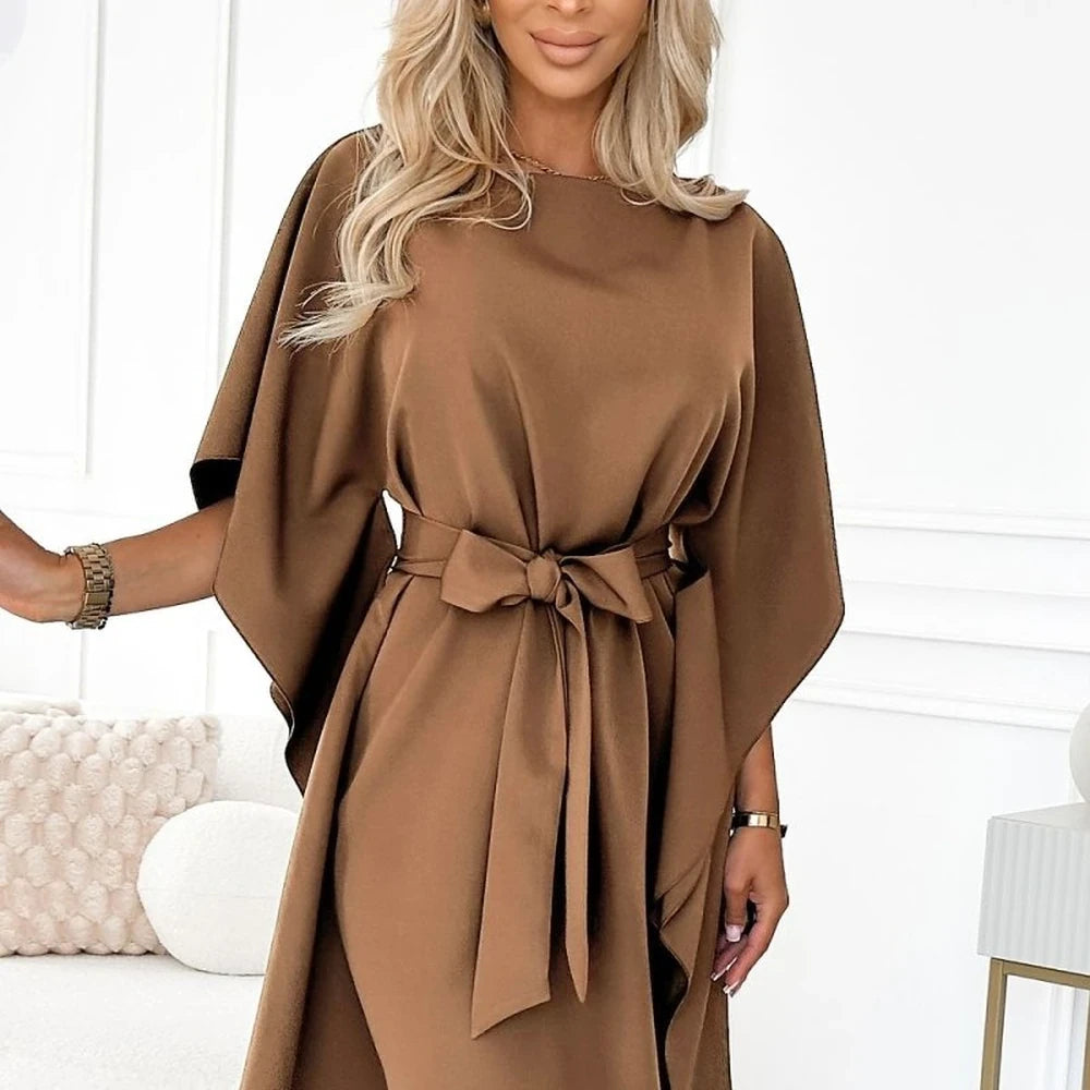 Flowy Butterfly Dress with Belt