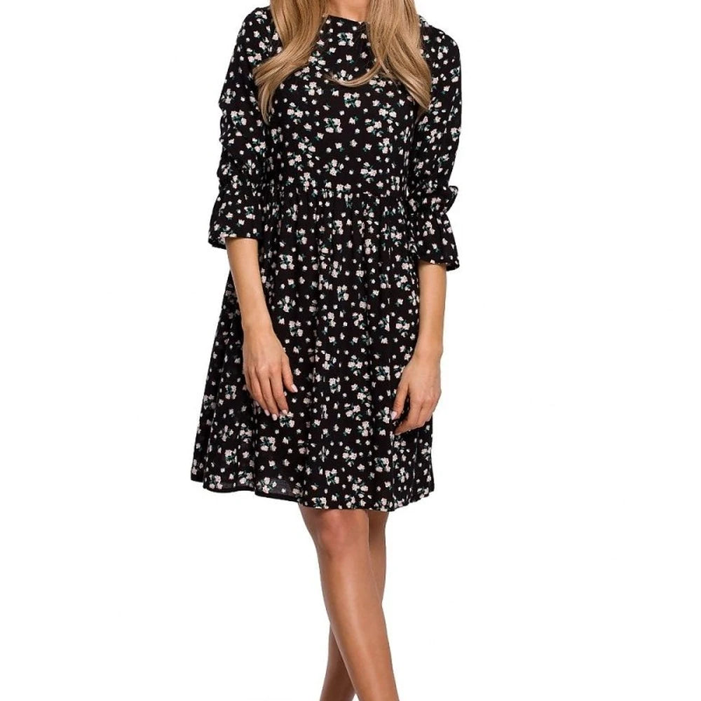 Asymmetrical Viscose Day Dress