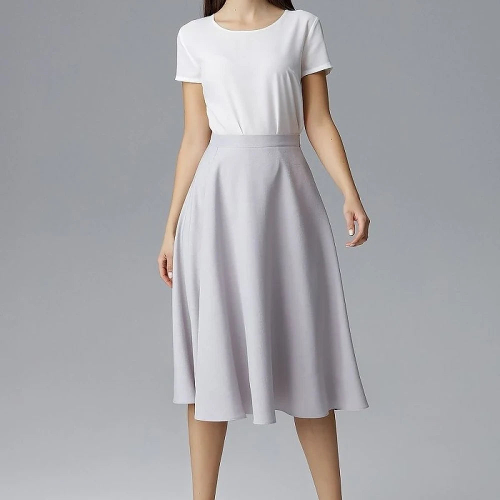 Belted Flared Skirt