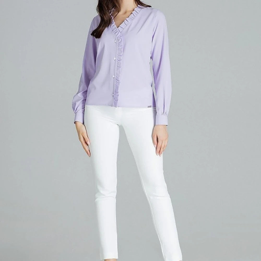 Classic Shirt with Heart Neckline