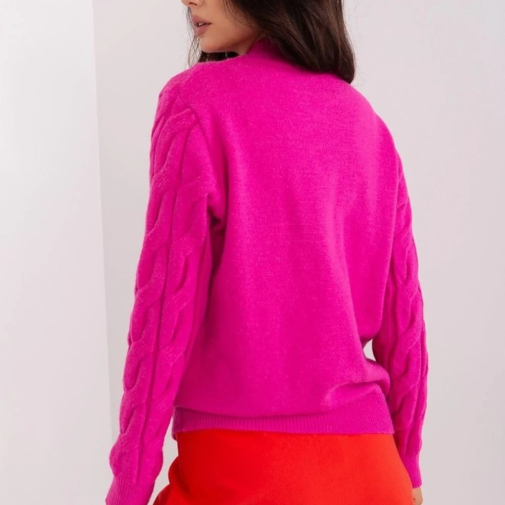 Textured Half Turtleneck Sweater