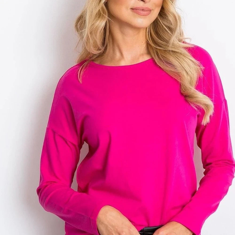 Cotton Spandex Long Sleeve Blouse