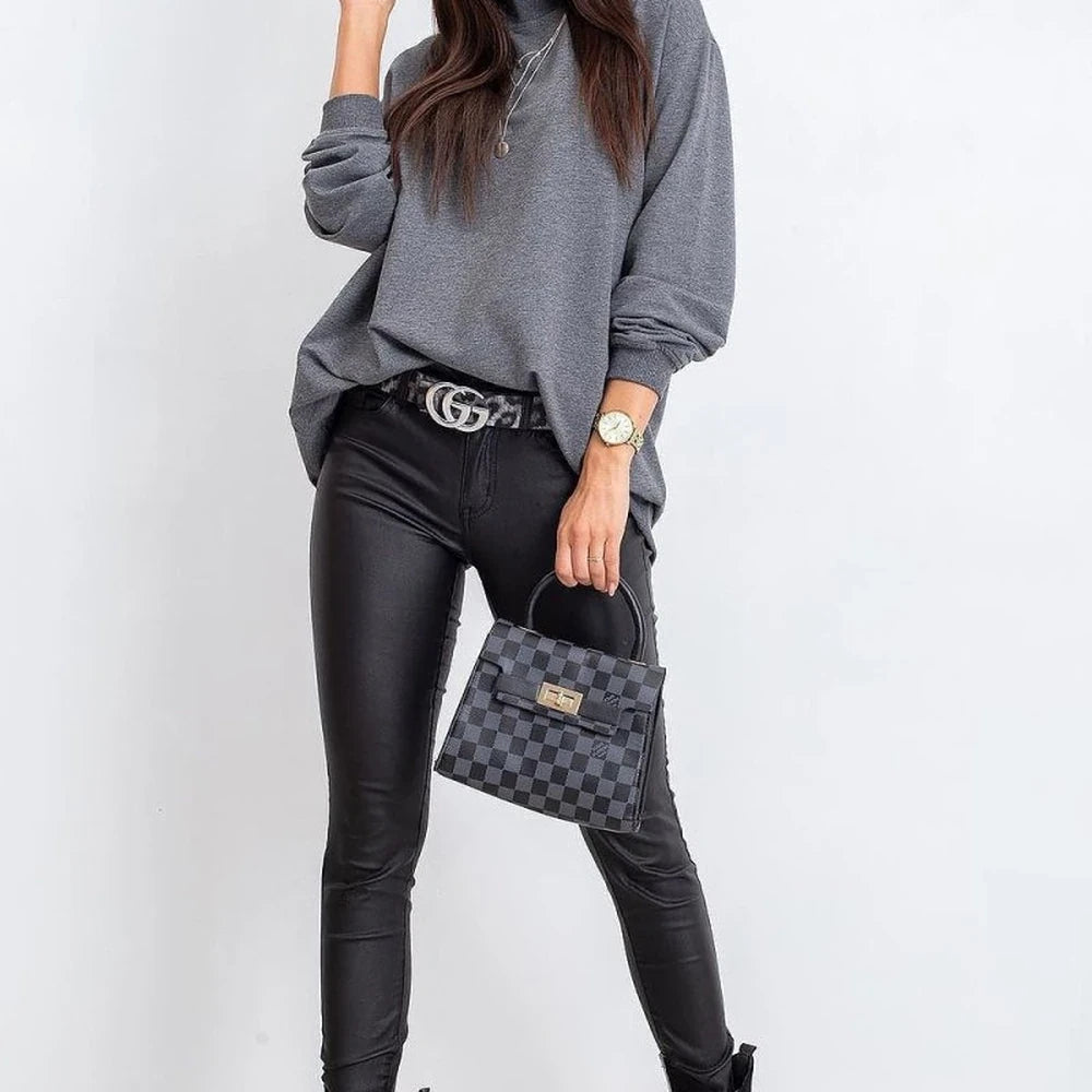 Women's Long Sleeve Stand Collar Sweatshirt