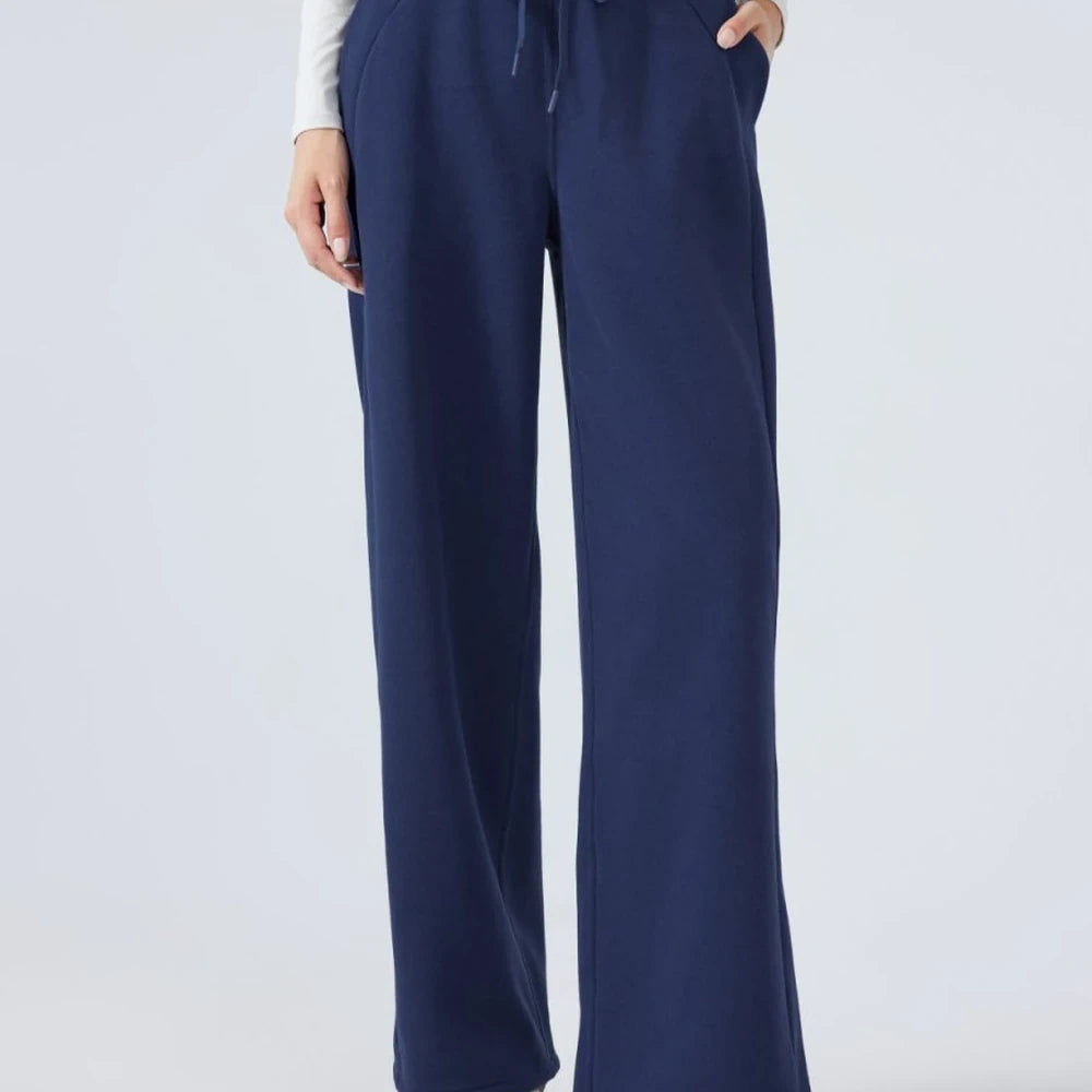 Drawstring Wide Leg Pants