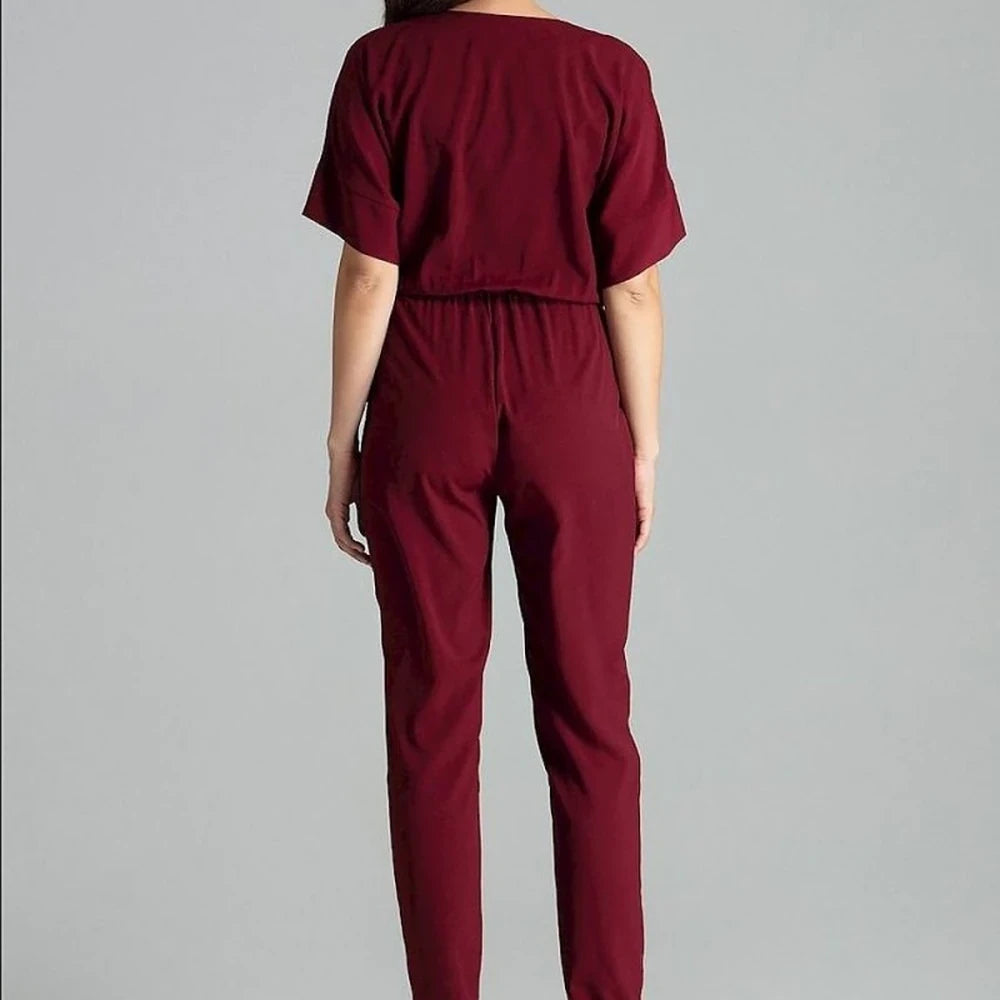 Floral Jumpsuit with Straight Pants
