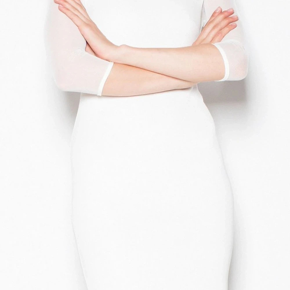 Elegant Evening Dress with Slit and Zipper