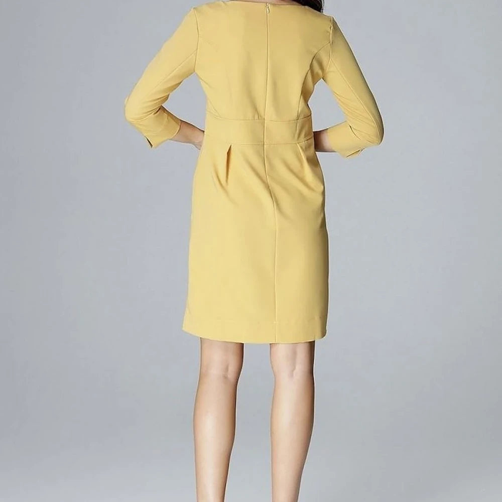 Slim Fit V-Neck Day Dress