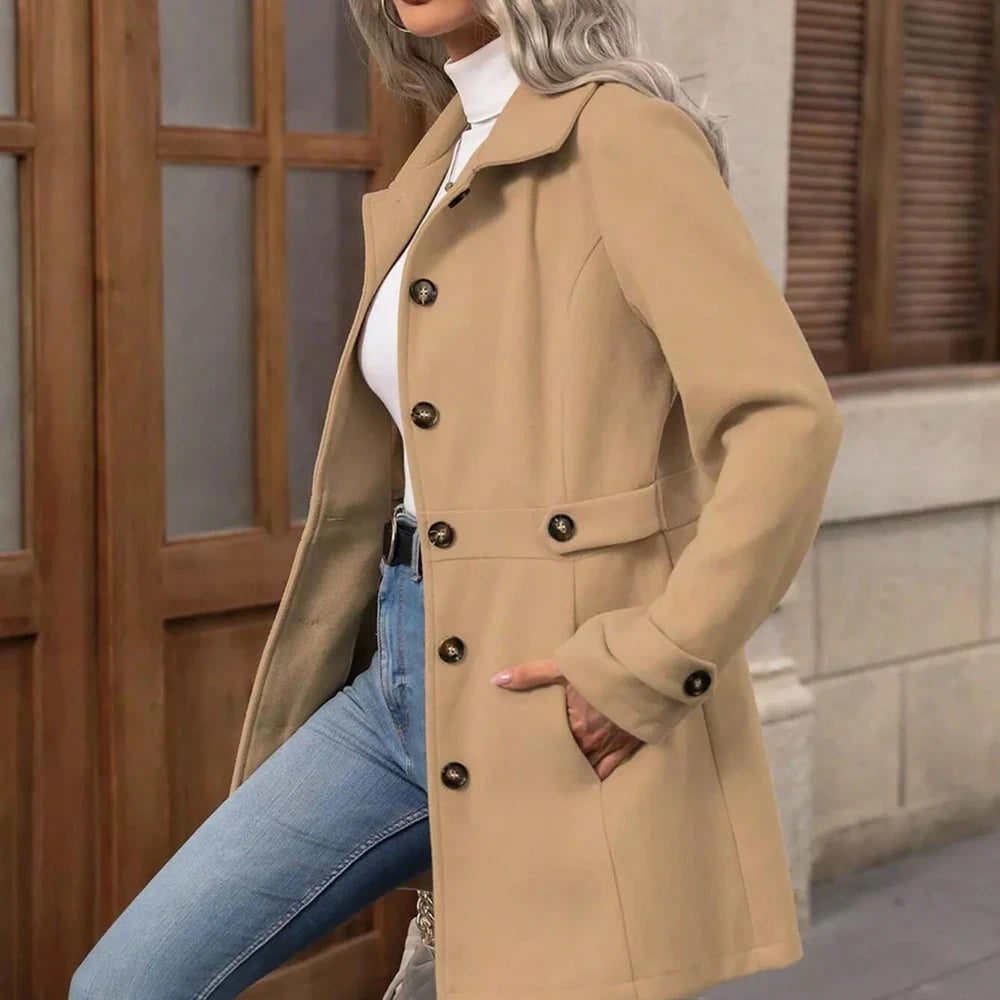 Button Up Long Sleeve Outerwear Jacket