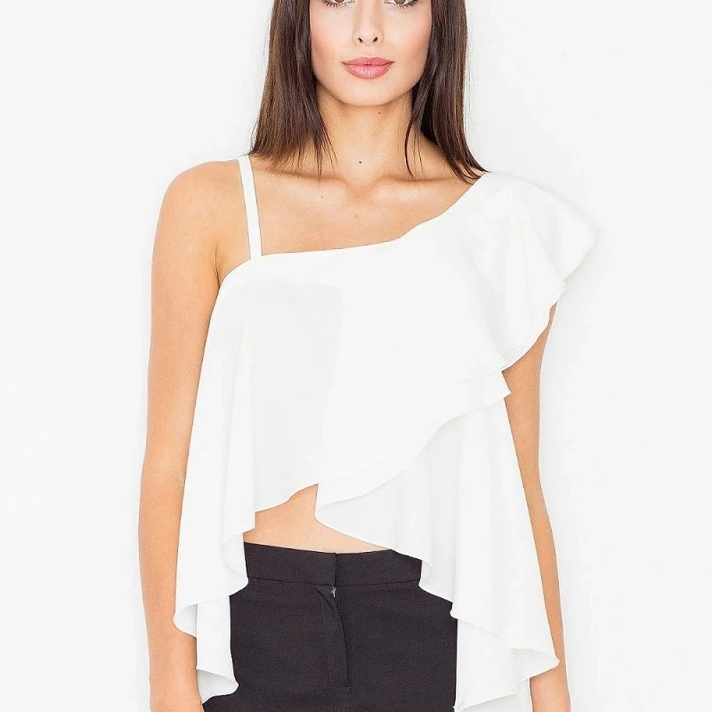 Women's Elegant Frill Blouse | Versatile Top