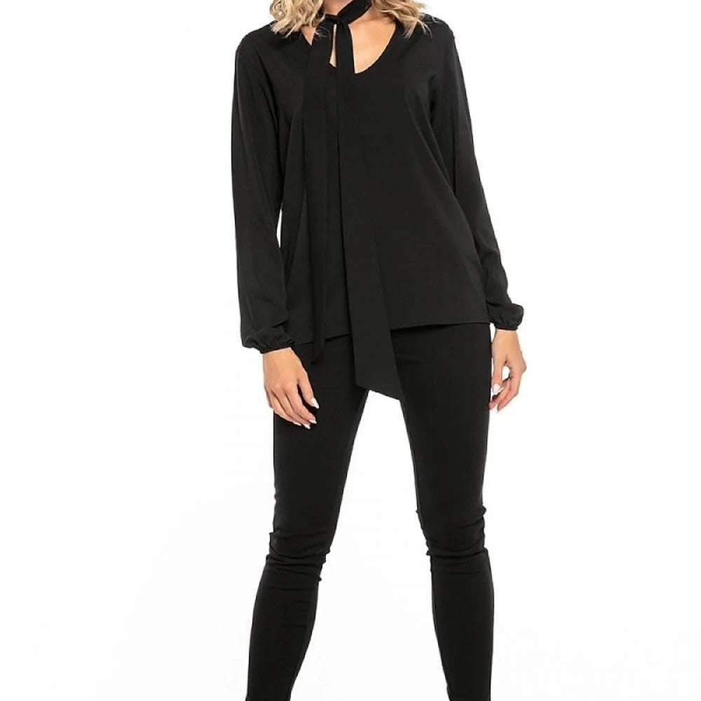 Chiffon Blouse with Tie Detail