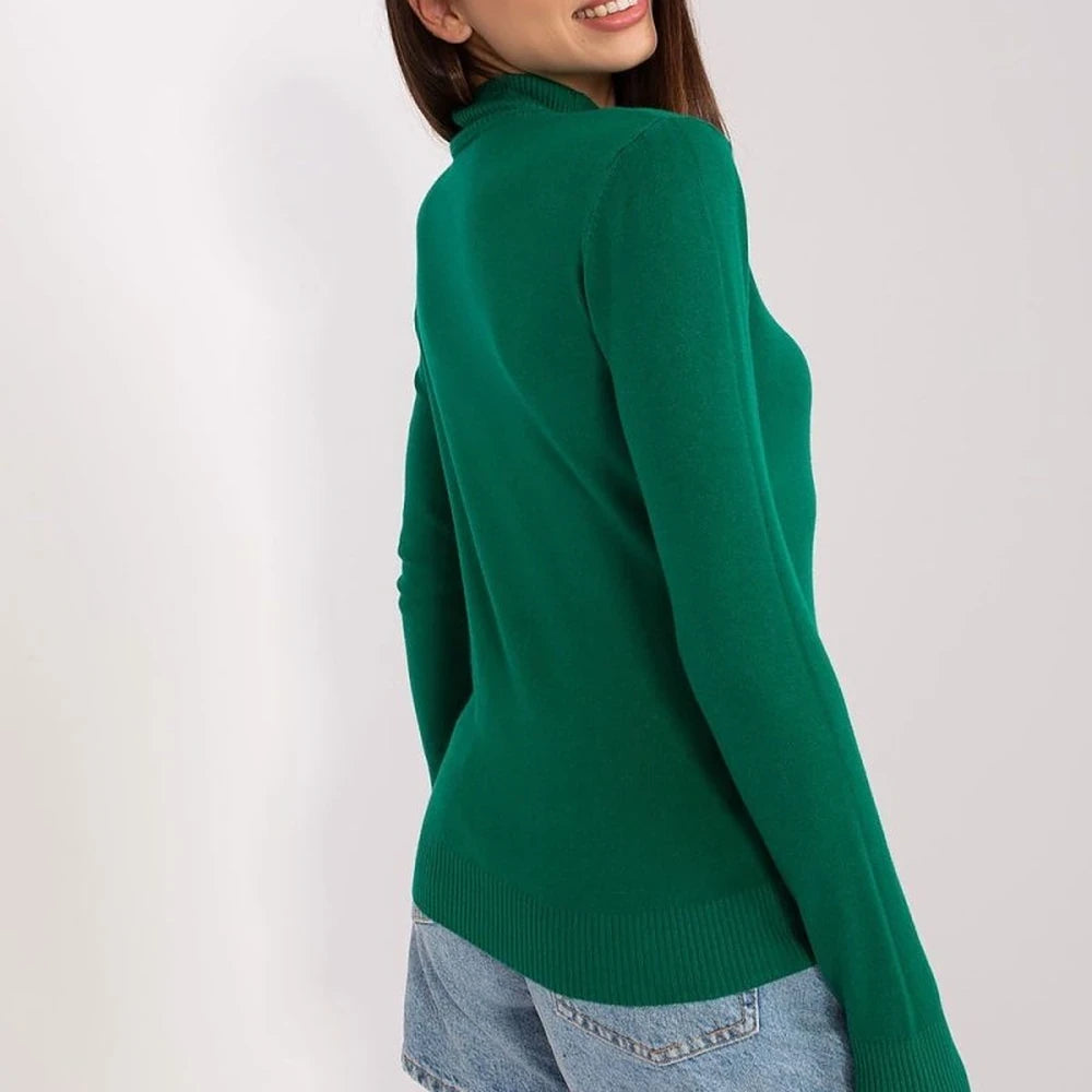 Striped Turtleneck Long Sleeve Sweater