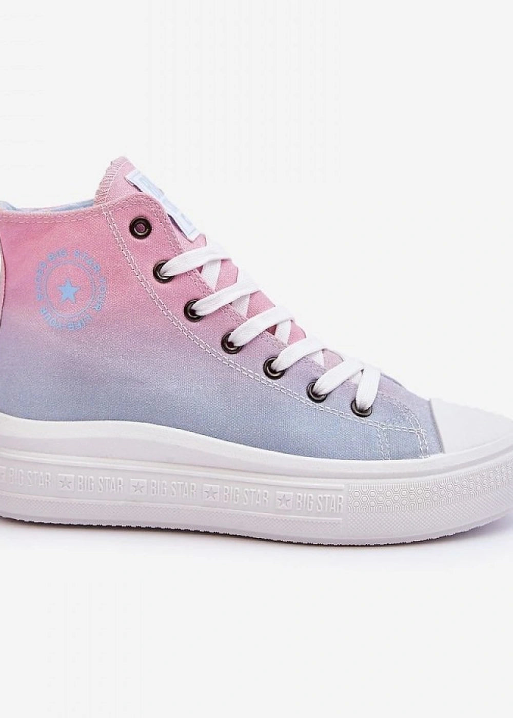 High-top platform sneakers