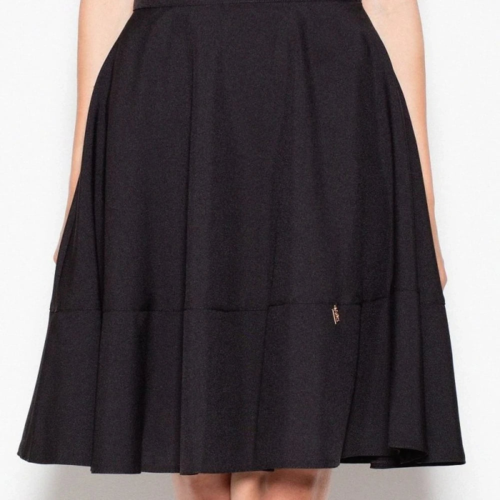 Pleated Skirt with Wide Belt