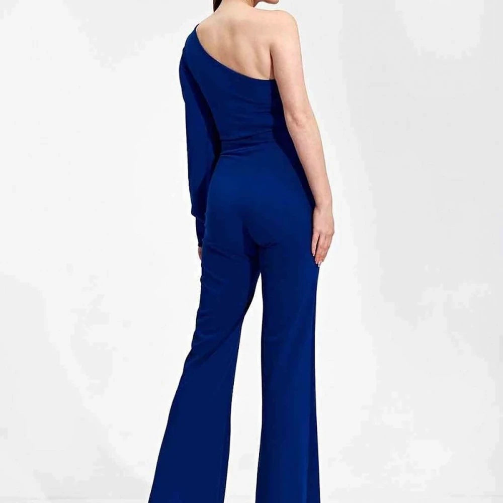 Polyester Spandex Wide Leg Jumpsuit
