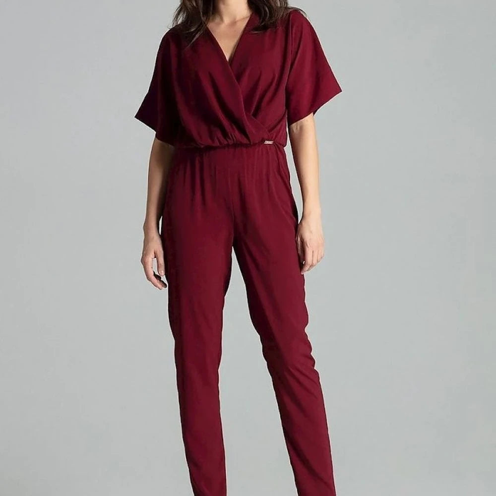 Floral Jumpsuit with Straight Pants