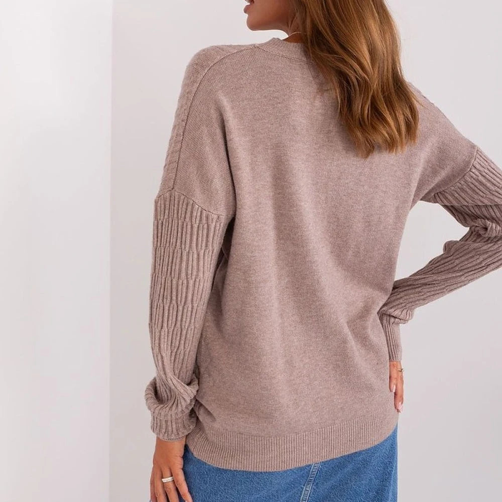 Women's Variegated Knit Sweater