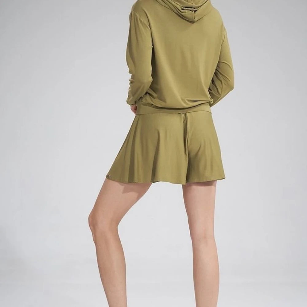 High-Waisted Wide Leg Shorts