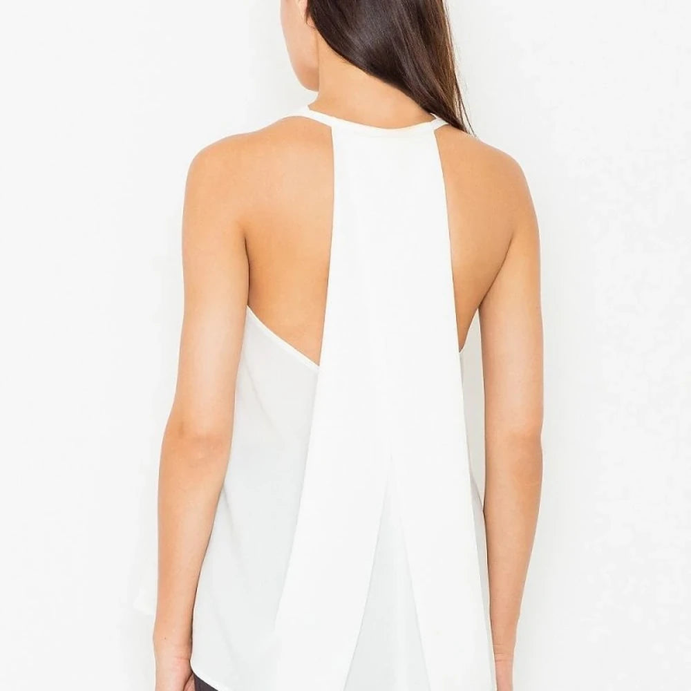 Elegant Women's Blouse with Overlap Detail