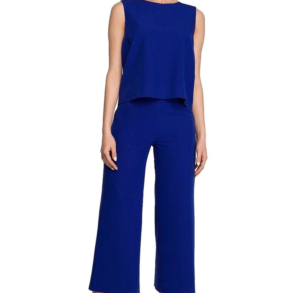 Sleeveless Trapeze Blouse