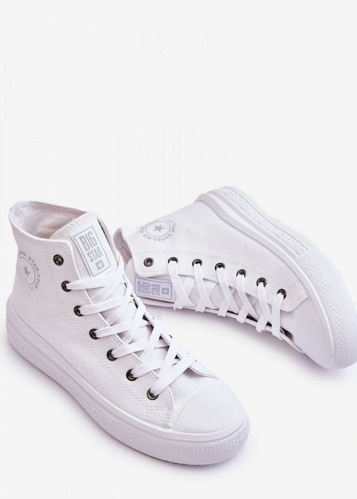 High-top sneakers with platform