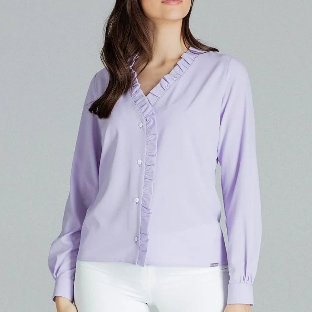 Classic Shirt with Heart Neckline