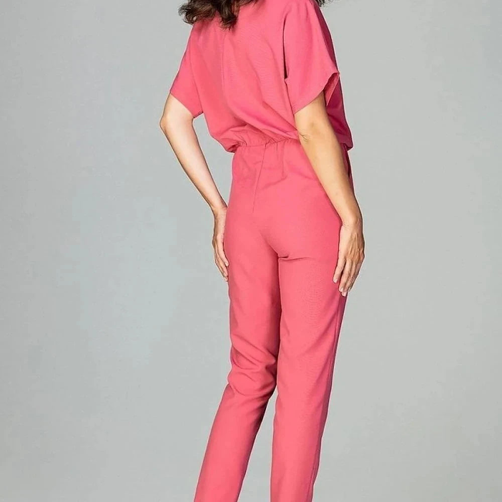 Classic Kimono Sleeve Jumpsuit with Pockets