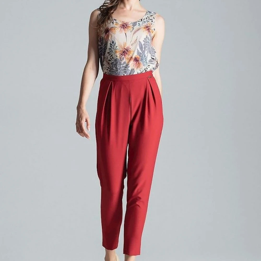 Burgundy Long Sleeve Viscose Shirt