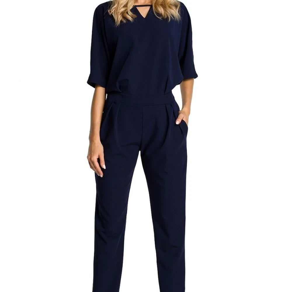 Comfortable Jumpsuit with Belt