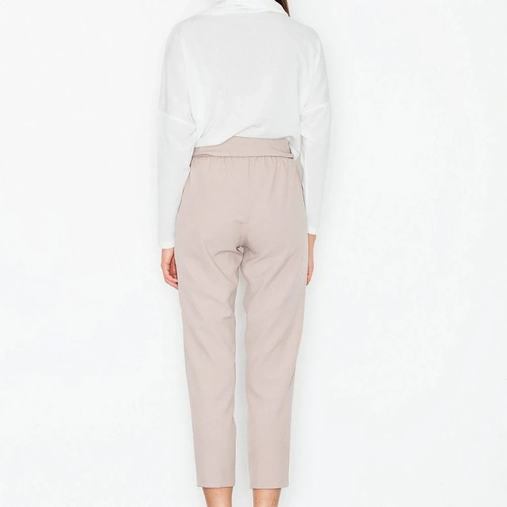 Women's Polyester Trousers with Sash