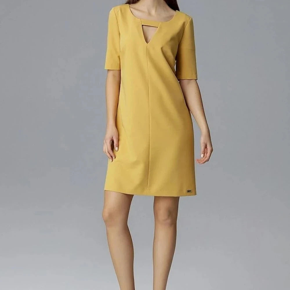 Casual Day Dress with 3/4 Sleeves