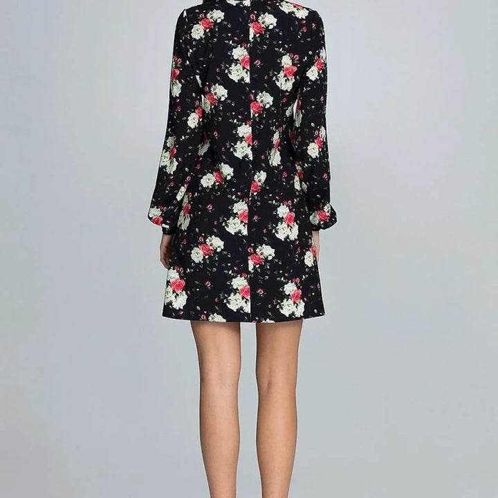 Floral Print Long Sleeve Dress