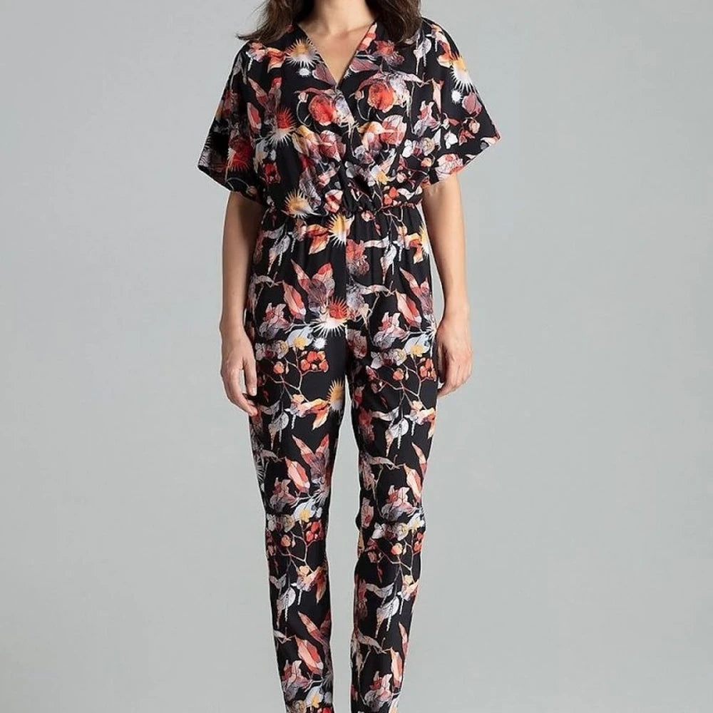 Floral Jumpsuit with Straight Pants
