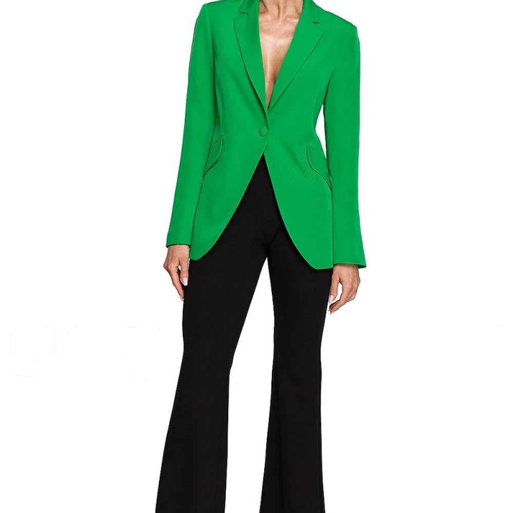 Waisted Cut Blazer with Patch Pockets