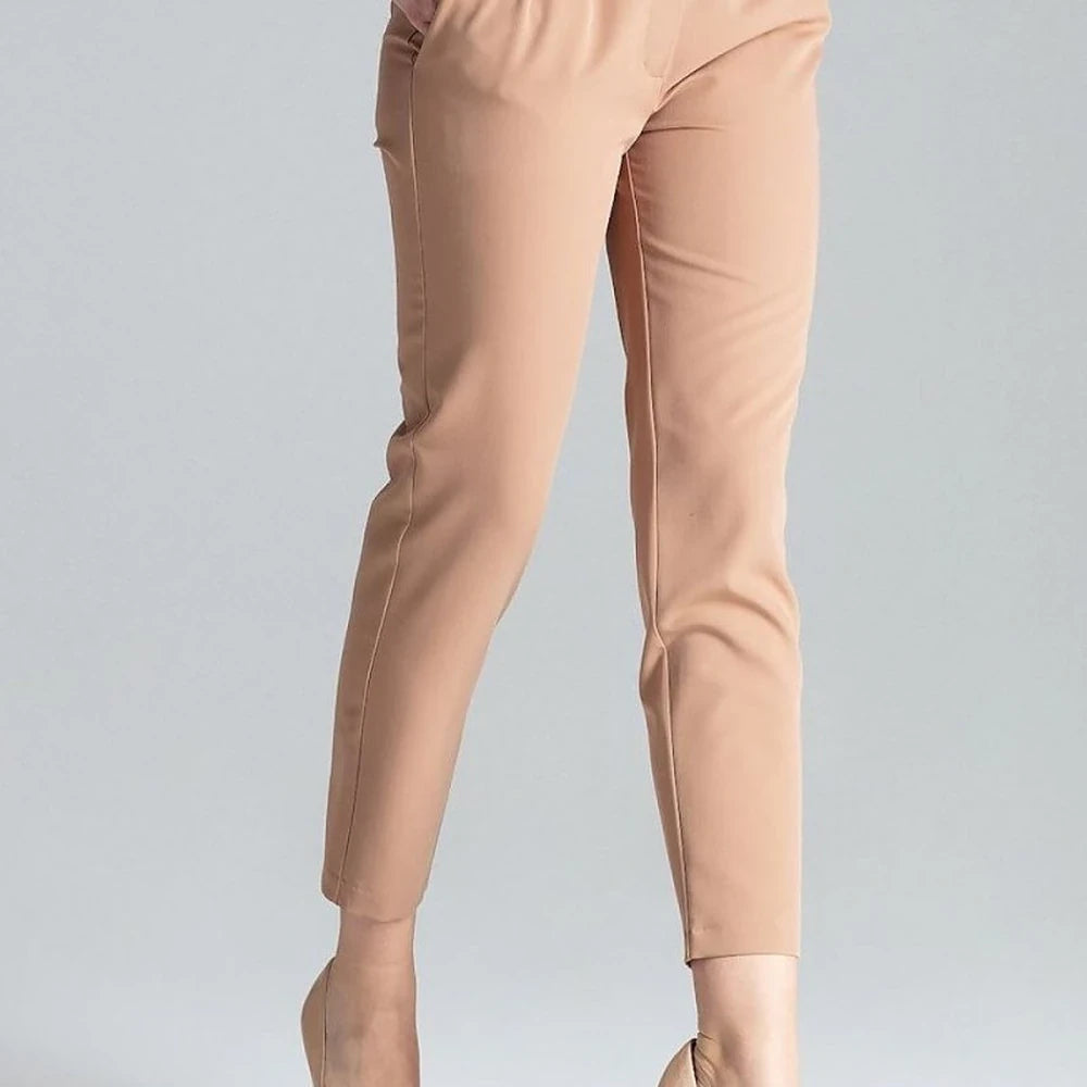 Women's Green Cigarette Trousers