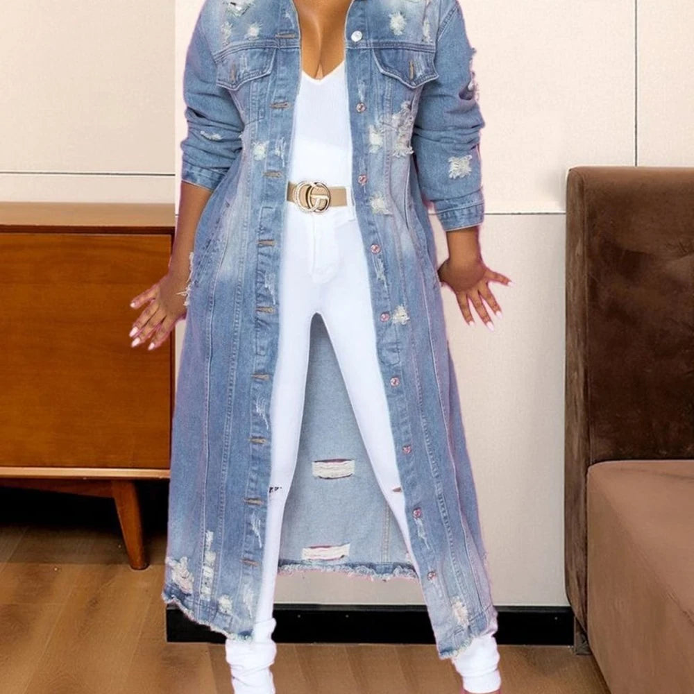 Women's Long Sleeve Denim Jacket
