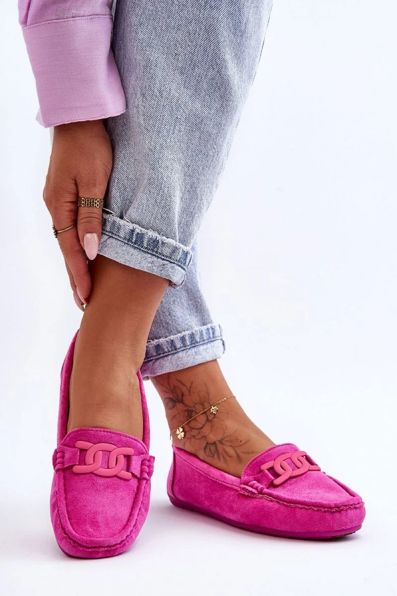 Women's Eco-Suede Moccasins with Decorative Accent