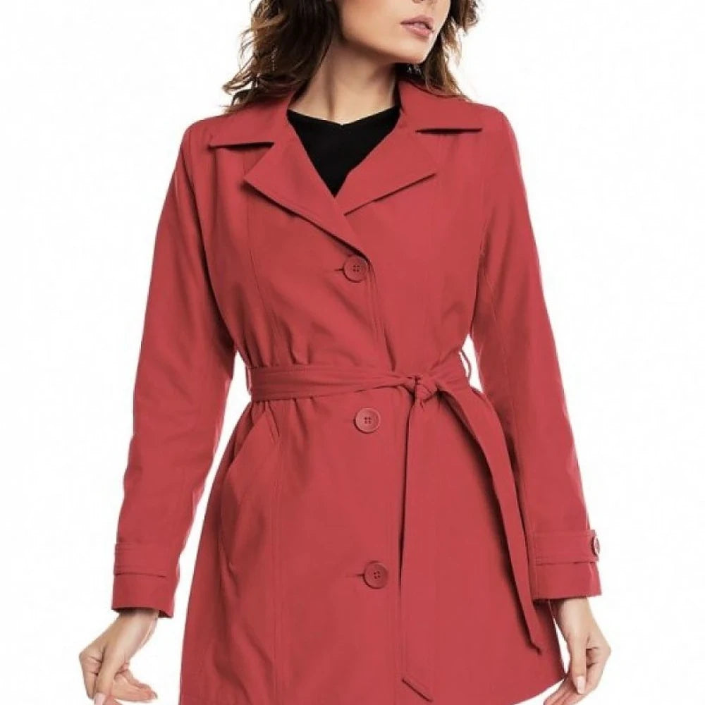 Classic Cotton Trench Coat - Beige