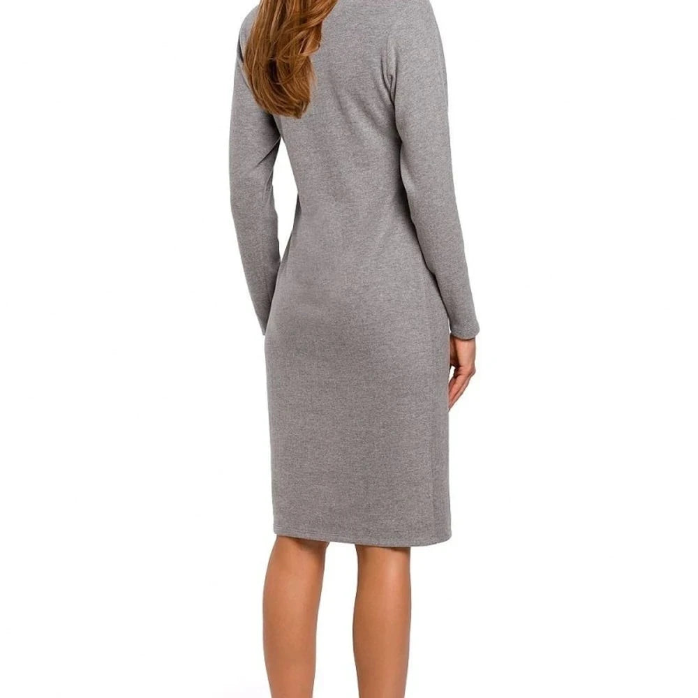 Cotton Knit Midi Dress