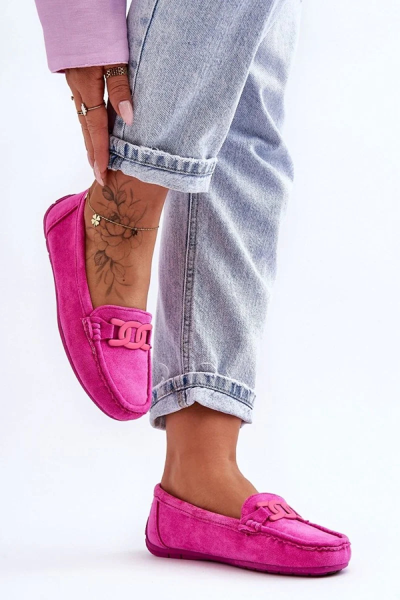 Women's Eco-Suede Moccasins with Decorative Accent