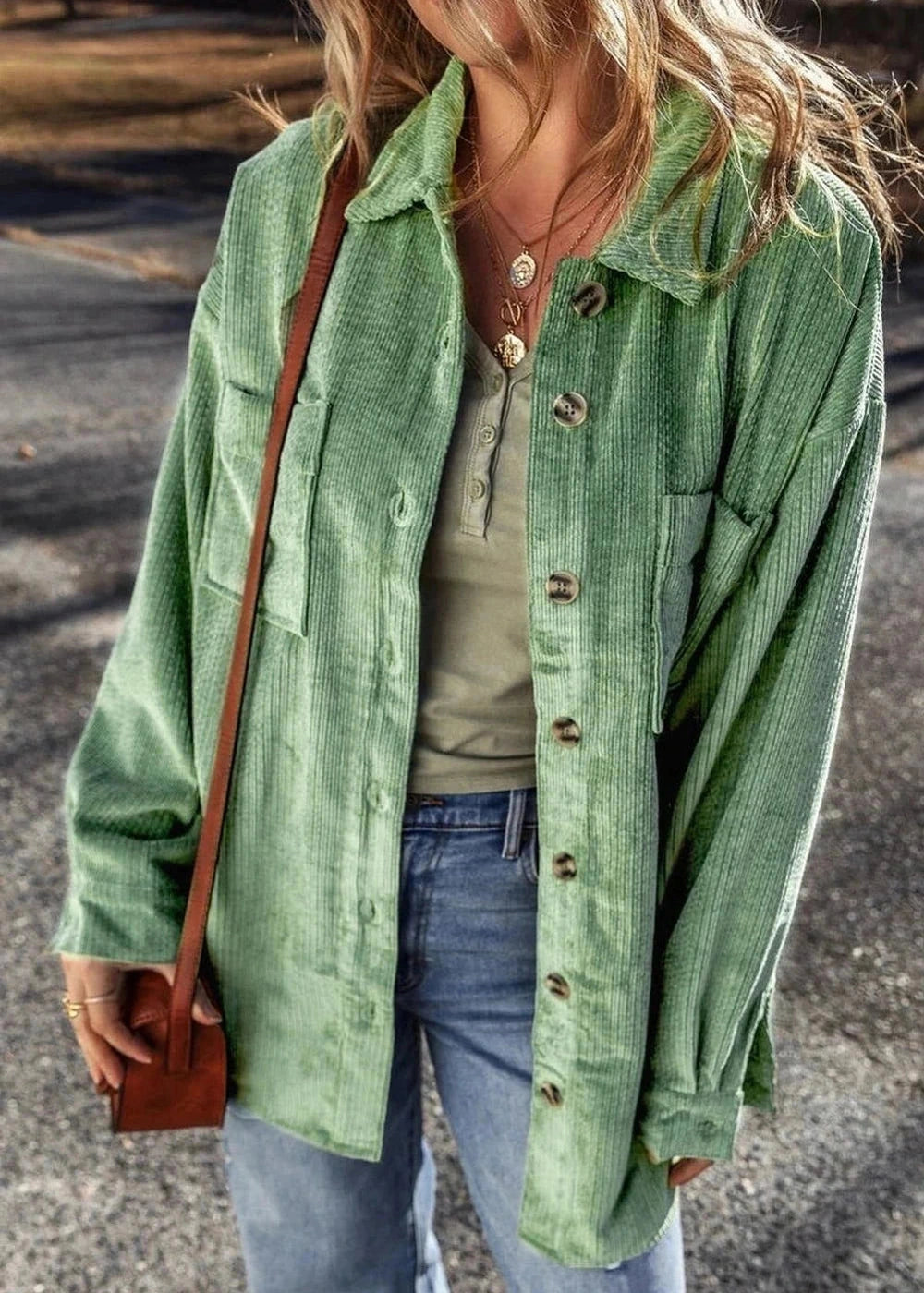 Polyester blend long sleeve jacket