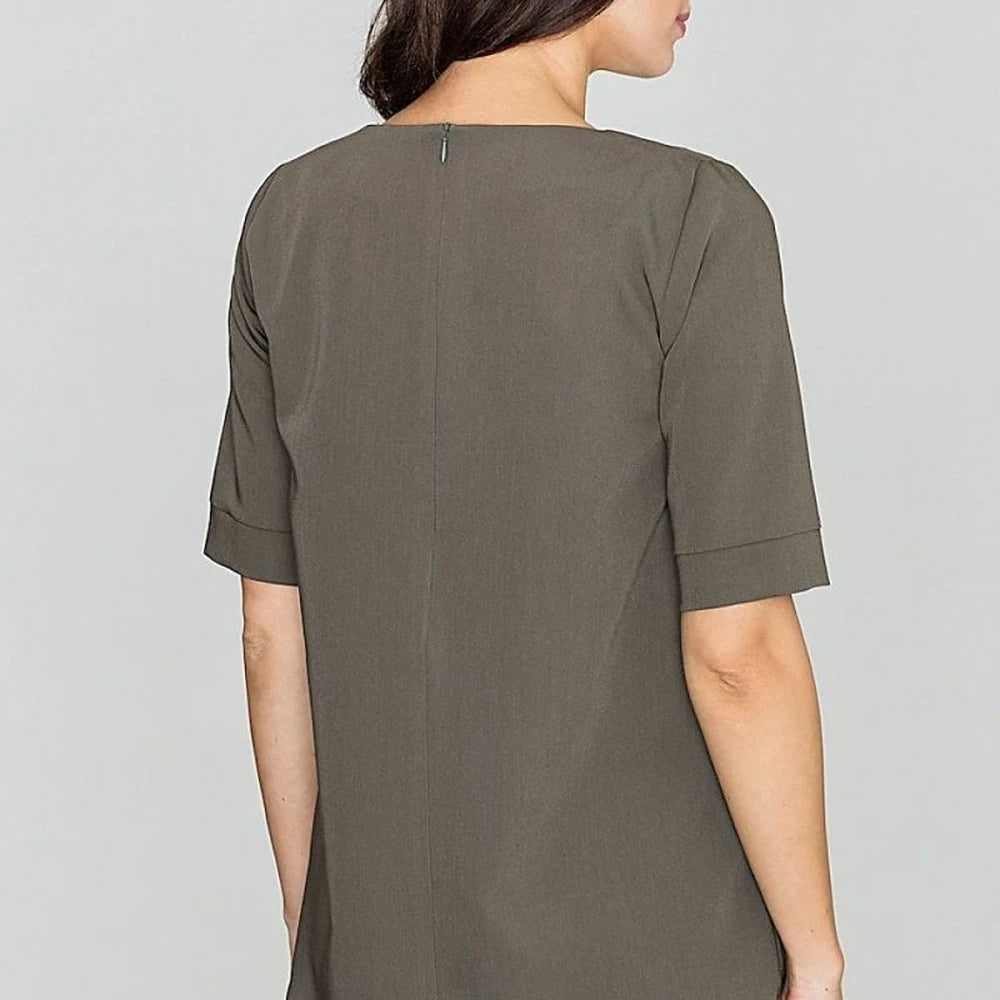 Elegant Blouse with Short Sleeves