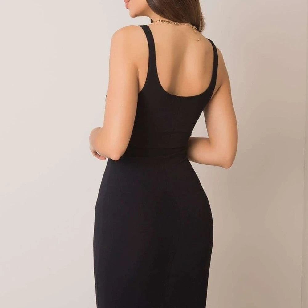 Pencil Cut Summer Dress with Straps